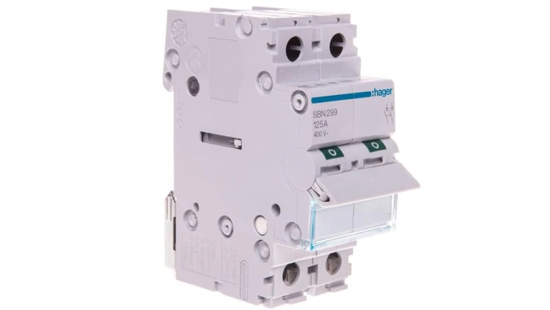 Hager SB Switch Modular Court SB 2 Poles 125 A - Image 1