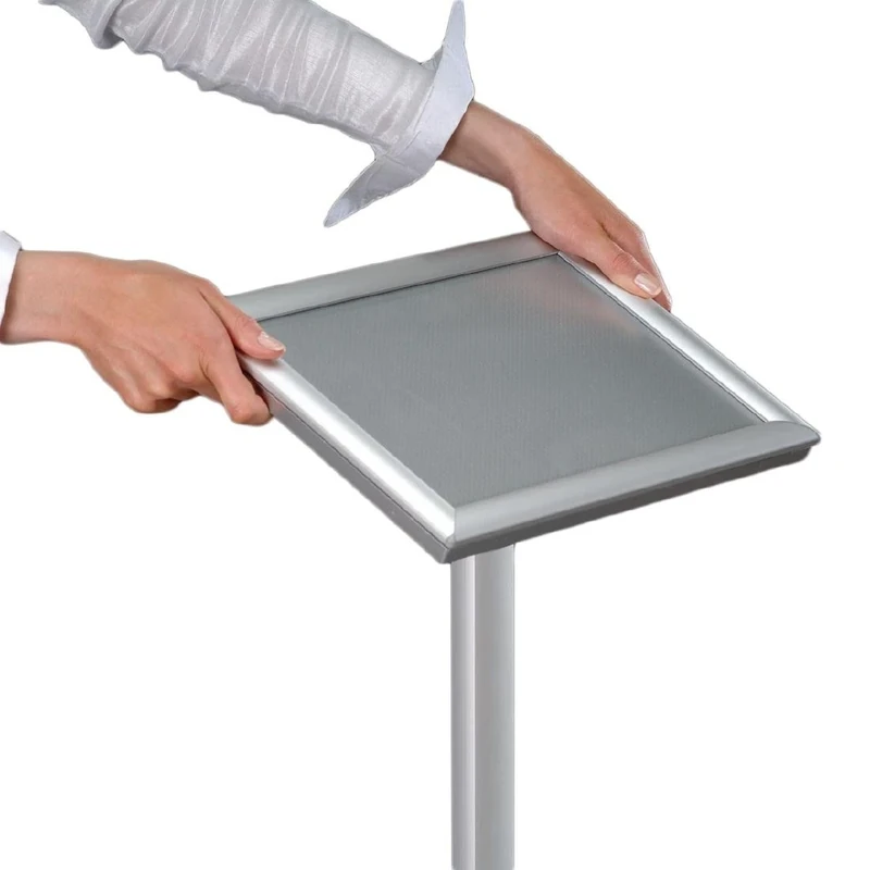 Non Branded CM120 Menu Stand Aluminium, A4