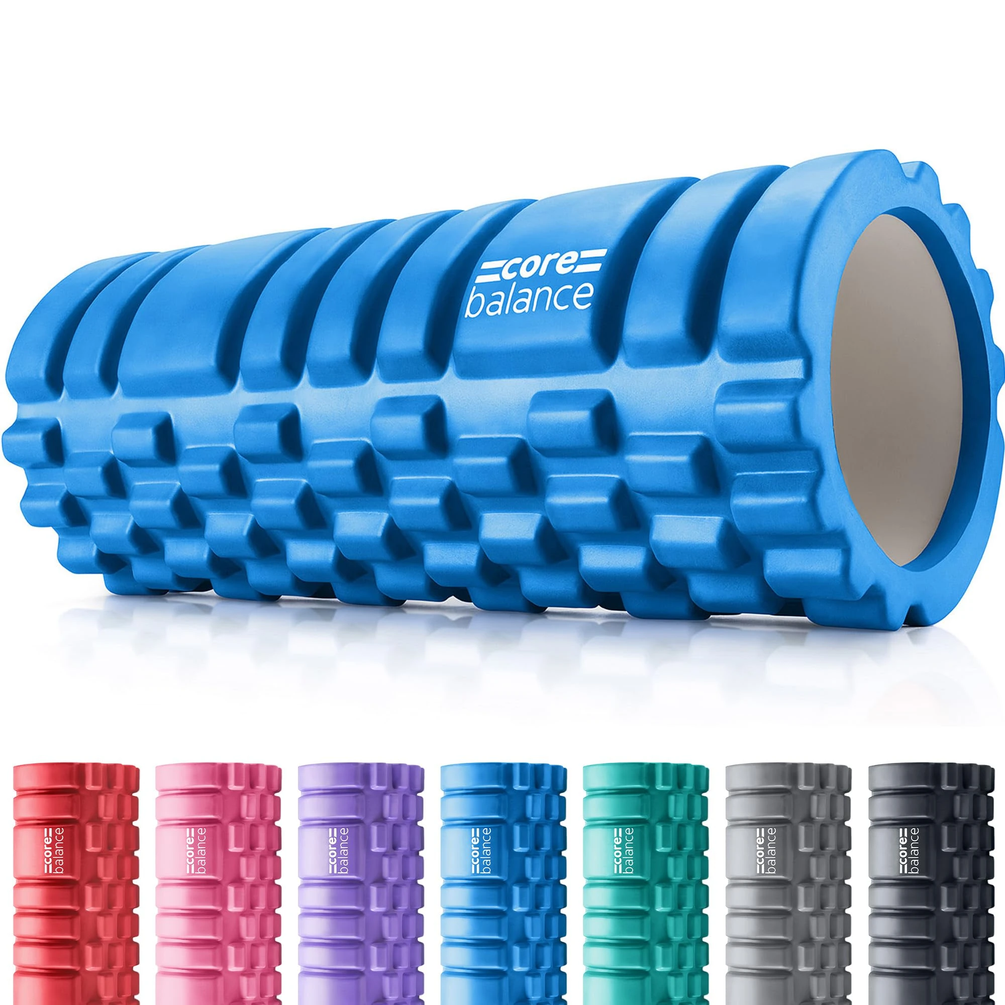 Core Balance Foam Roller for Deep Tissue Muscle Massage, Trigger Point Grid Sports Massager, Fitness Gym Physio