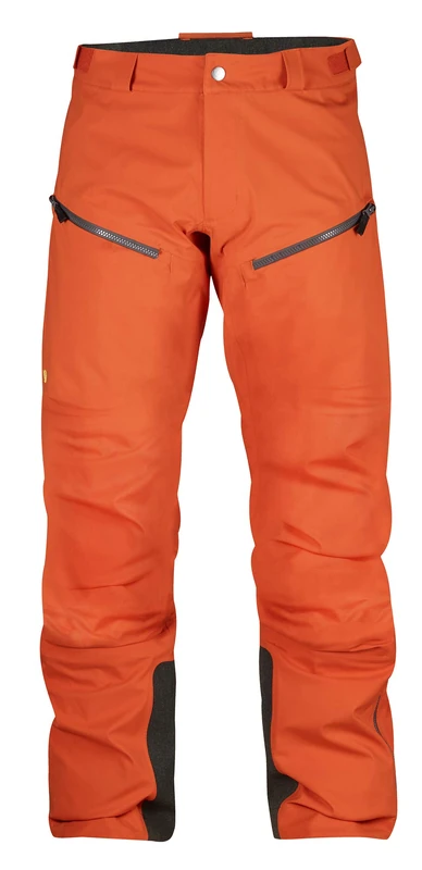 Fjällräven F83987-208 Bergtagen Eco-Shell Trousers, Men, Hokkaido Orange, 48