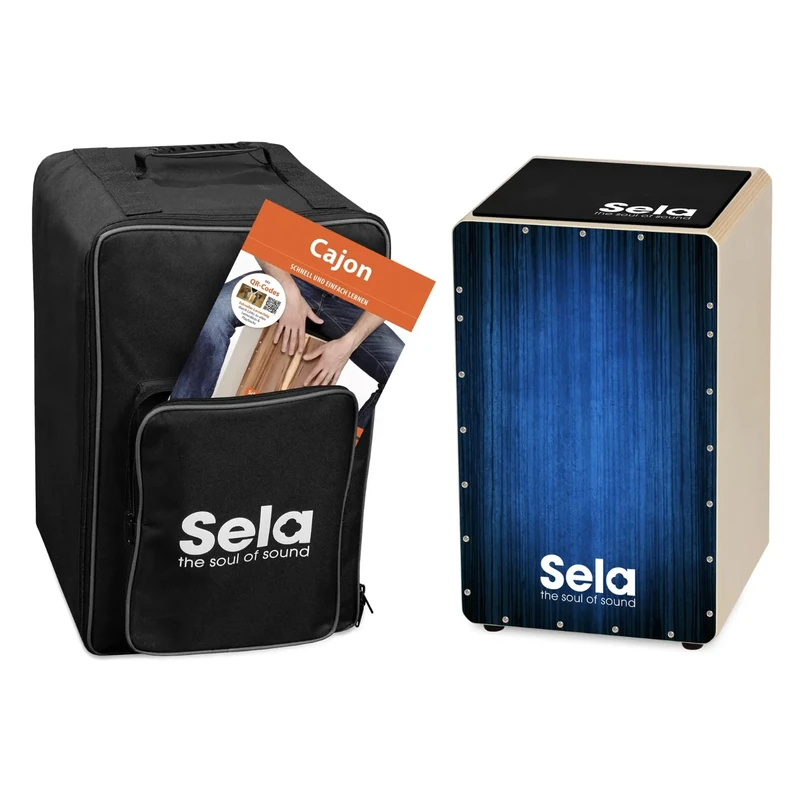 Sela Varios Blue Snare Cajon SE 052 Cajon Bundle Standard blue