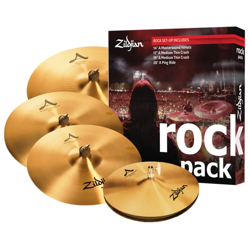 Zildjian A Zildjian Series Rock Cymbal Box Set - 14" Mastersound Hi-Hats, 17"/19" Thin Crash, 20" Ping Ride