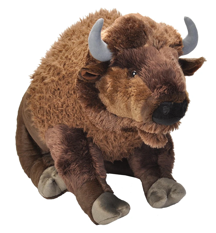 Wild Republic Jumbo Bison Giant Plush Soft Toy, Gifts for Kids, 76 cm
