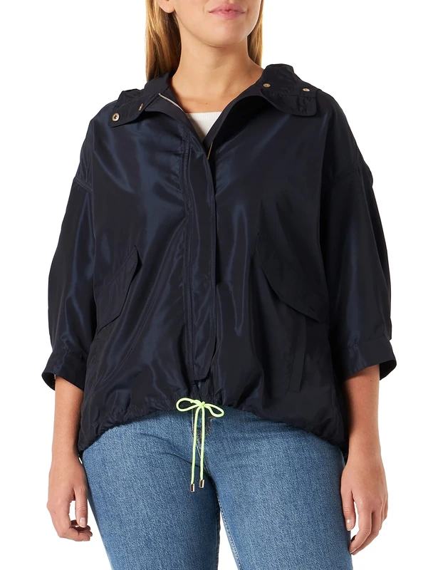 Tara Jarmon Women's 16326-M0545 Jacket, Blue (Marine 890), UK 14