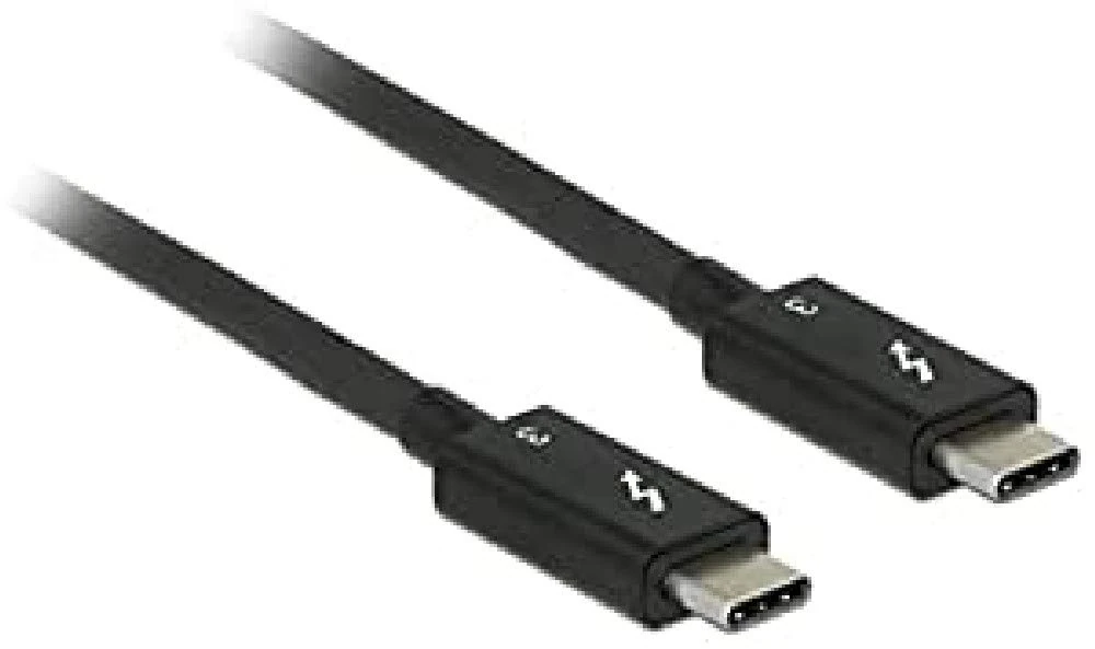 DeLOCK cable Thunderbolt 3 USB-C to male USB-C, black black Black 0.5m