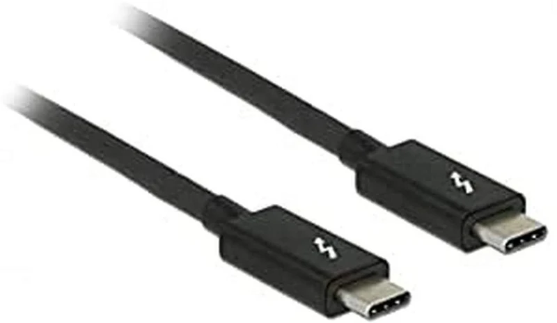 DeLOCK 84845 Thunderbolt cable 1 m 20 Gbit/s Black