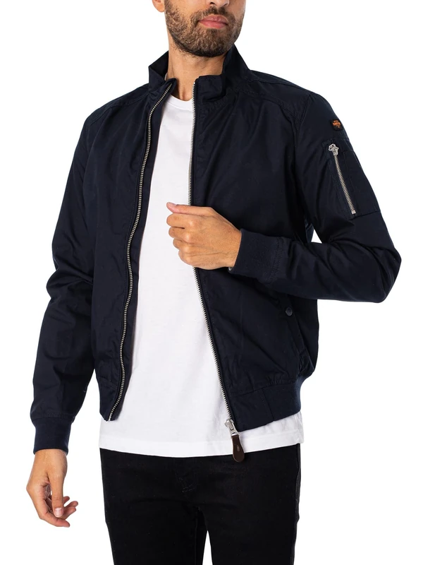 Schott NYC Men's Kenny Jacket Not Applicable, Blue (Navy Navy), Large