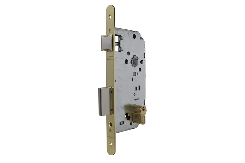 Tesa Assa Abloy 20307RHL 2030 Series Lock 2030/70 HL RED.1/2, Bronze (Brass), Entrada 70mm / Frente Redondo