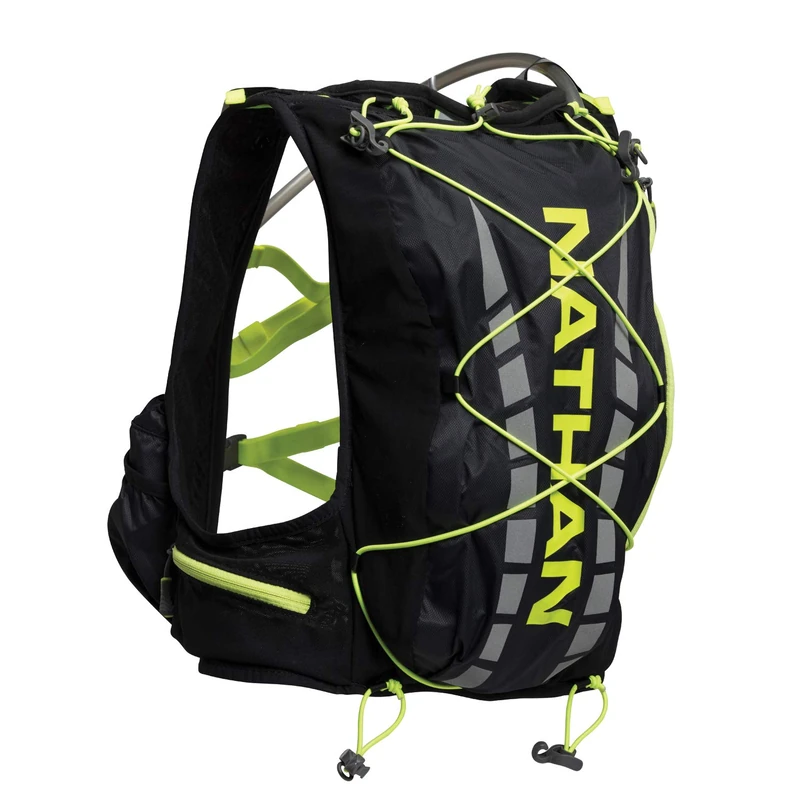 Nathan Men's Vaporair 7 L Vest, Black/Safety Yellow, Small/Medium
