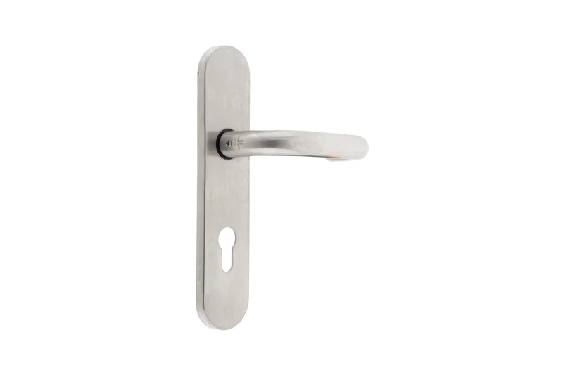 Tesa Assa Abloy SDF92EXIS16 Shield with Handle and Keyhole Stainless Steel Finish AISI316 E.E.P.MA/BO/72 1972/CF IS16 M2, Con bocallave