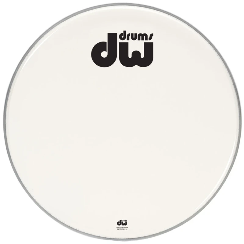 Drum Workshop DRDHAW20K Bass Drum Head Double A Smooth White 20 Inches