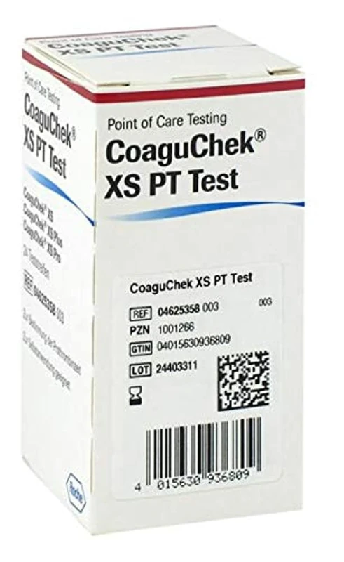 Roche 4625358019 CoaguChek XS PT Test Strip, Pack of 24