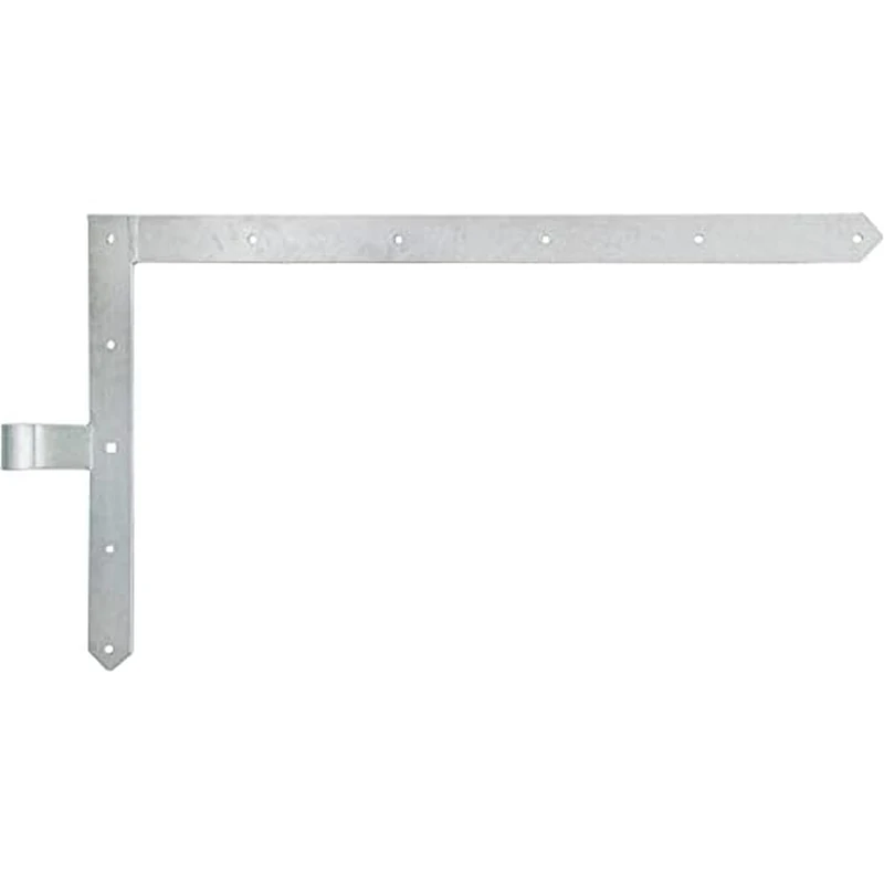Gah-Alberts 312947 Door Elbow Bracket for Garage Doors Upper Straight with Pointed Tip Rolle 20 mm/600 x 1000 mm Hot-Dip Galvanised