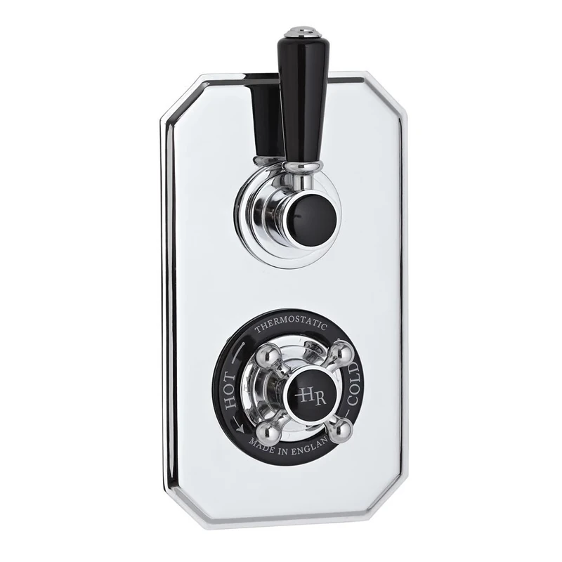 Old London A3057E Edwardian Traditional Bathroom Shower Triple Thermostatic Shower Valve, Chrome