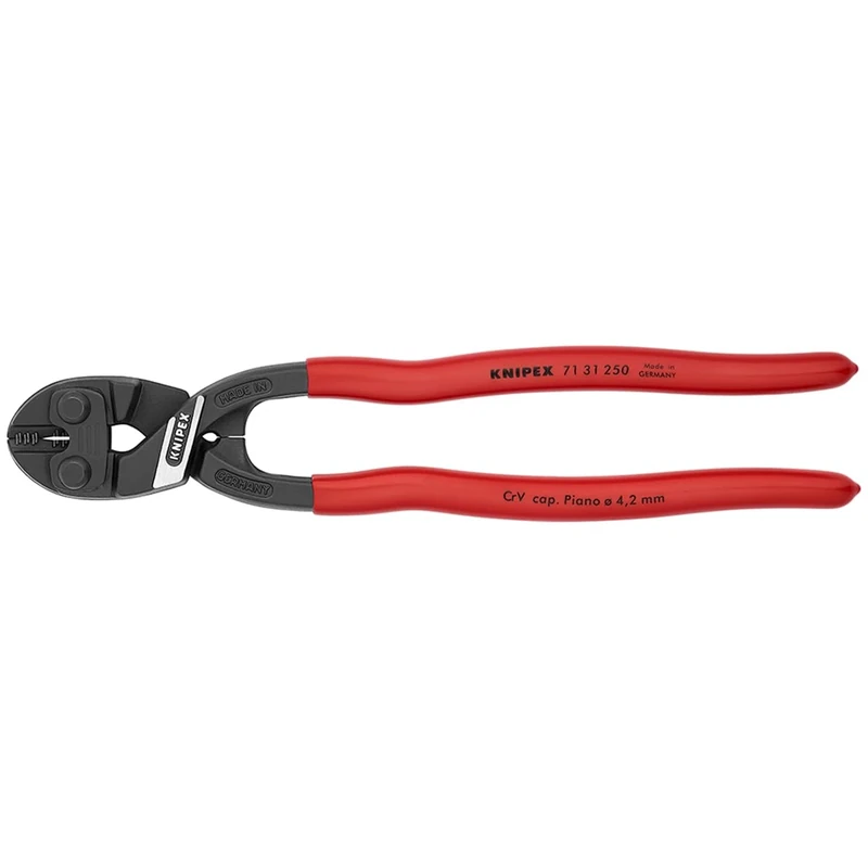 KNIPEX Tools - Cobolt Compact Bolt Cutter with Notched Blade (7131250), 10-Inch