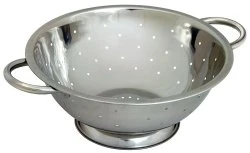 Stainless Steel Colander with Two Robust Handles - Heavy Duty and Efficient Draining (380mm / 15")