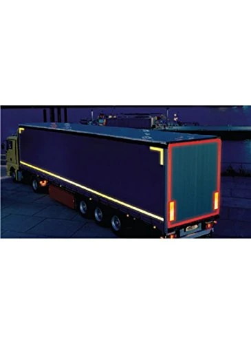 Caledonia Signs 56354 Lorry Marking Contour Tape, Curtain Vehicle, 51 mm x 50 m, Red