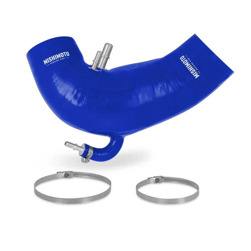 Mishimoto MMHOSE-MUS8-15IHBL Silicone Induction Hose Compatible With Ford Mustang GT 2015+ Blue