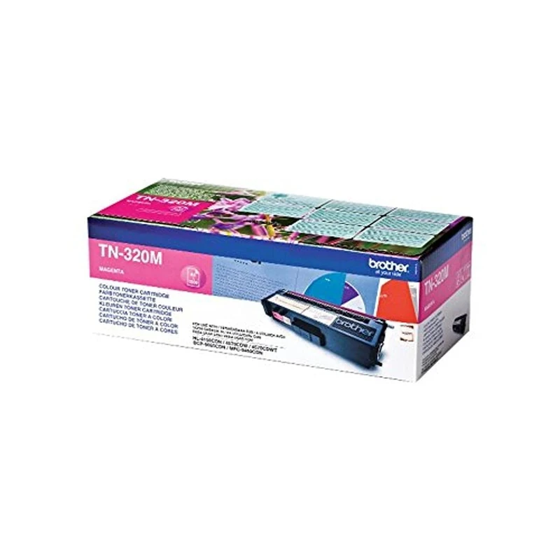 Brother TN-320M Toner Cartridge, Magenta, Single Pack, Standard Yield, Includes 1 x Toner Cartridge, Genuine Supplies