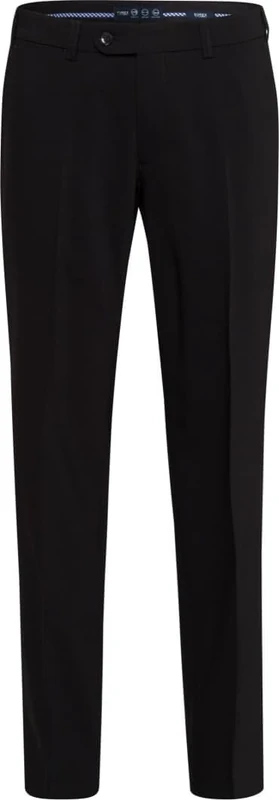 EUREX by Brax Men's Jan Flatfront Virgin Wool Mix Pants, Black (Black 02), 38 W/32 L