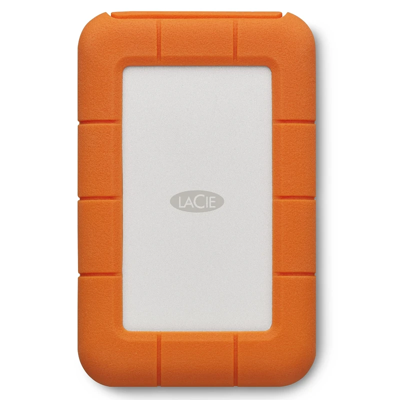 LaCie Rugged USB-C 4TB, Portable External Hard Drive, for PC Mac iPad & iPhone, Data Rescue Services (STFR4000800)
