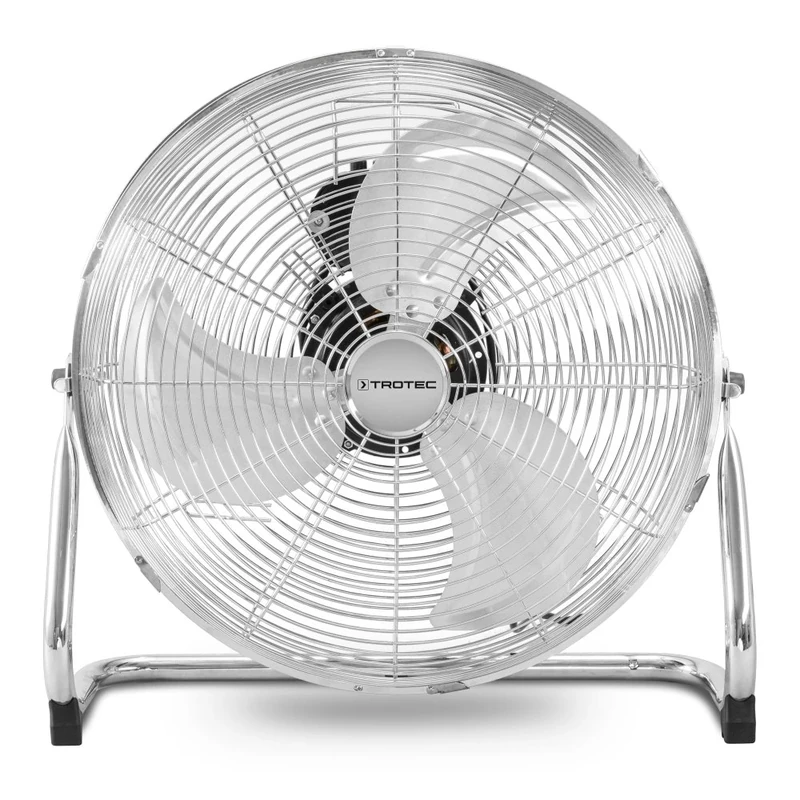 TROTEC TVM 18 Floor Fan, 120 W, 3 Speed Levels, Chrome