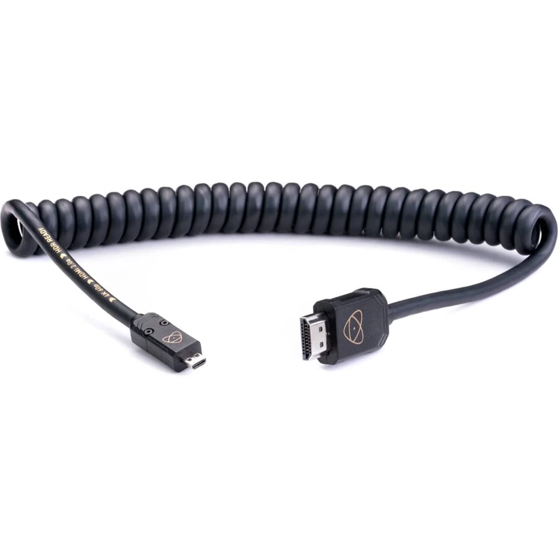 Atomos Atom 4 K60 °C2 HDMI Cable Micro 40 cm Cast Connector (80 cm Extended – Black