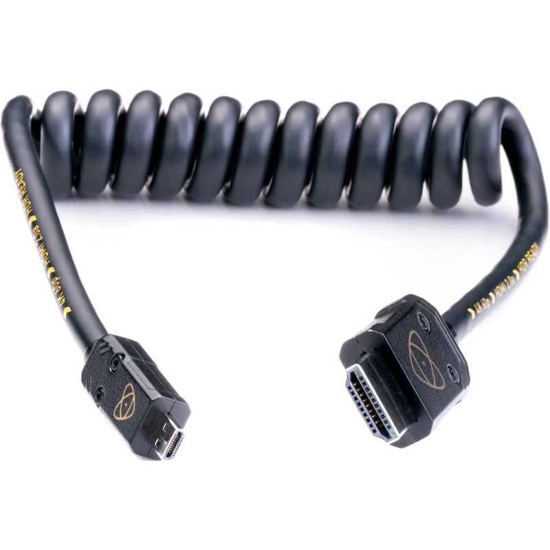 Atomos ATOM4K60C1 HDMI Cable Micro 30 cm, Cast Connector (60 cm Extended) Black