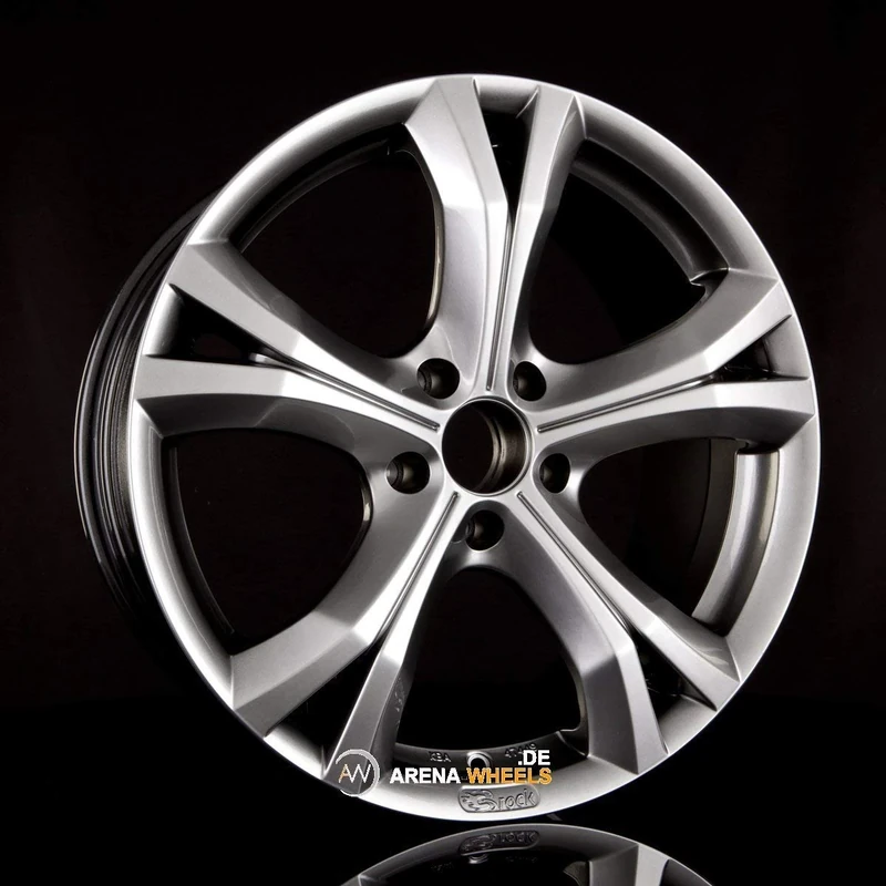 Brock B22 9 x 19 ET 18 Bolt Circle 5 x 120 Hub Centering 74.1 580071446, Chrome Silver Painted