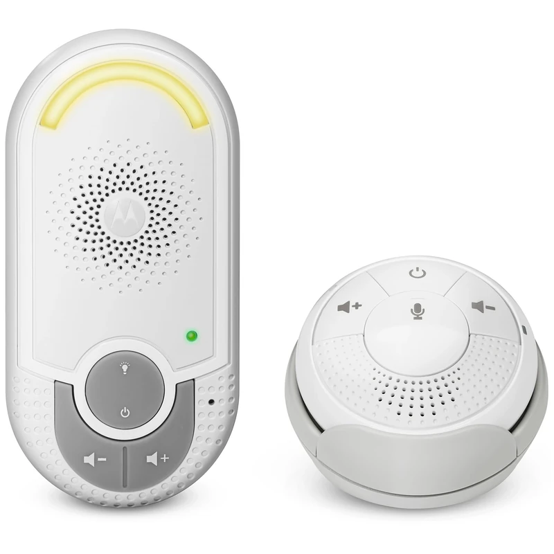 Motorola Nursery MBP 140 - Audio baby monitor Plug-and-go unit for parents, ecologically friendly and including a night light, White. - Image 1