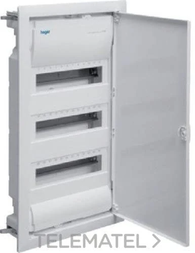 Hager Golf vh Series - Hollow Wall Mount Golf Vh 3 Rows 36 Modules Door White