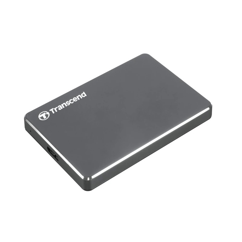 Transcend StoreJet 25C3N 2TB Portable Hard Drive, USB 3.1 Gen 1 (5Gbps), Ultra-Slim Aluminum Casing -TS2TSJ25C3N