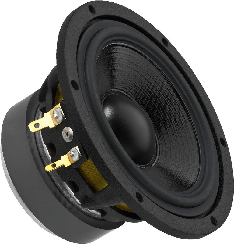 MONACOR MSH-115HQ4 Hi-Fi Midrange Active Box Also Ideal for High-End Car Hi-Fi Systems, Speaker Specialized for Reproducing the Important Midrange in Black