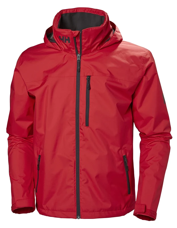 Helly Hansen Men's Crew Hooded Jacket, Red, S