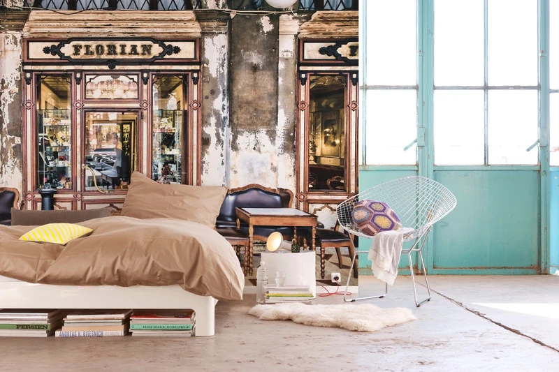 Komar XXL4-058 Komar Florian Venice Italy Wallpaper Wall Mural - (368 x 248 cm) - Brown, Blue, Red, White, Yellow (1-Piece)