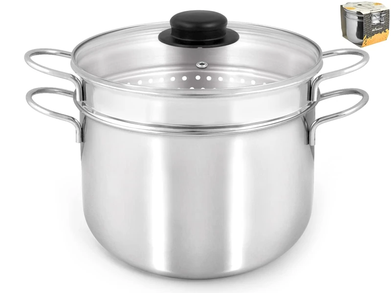 INOXPRAN 591 Stainless Steel Pastry Pan with Basket, Grey