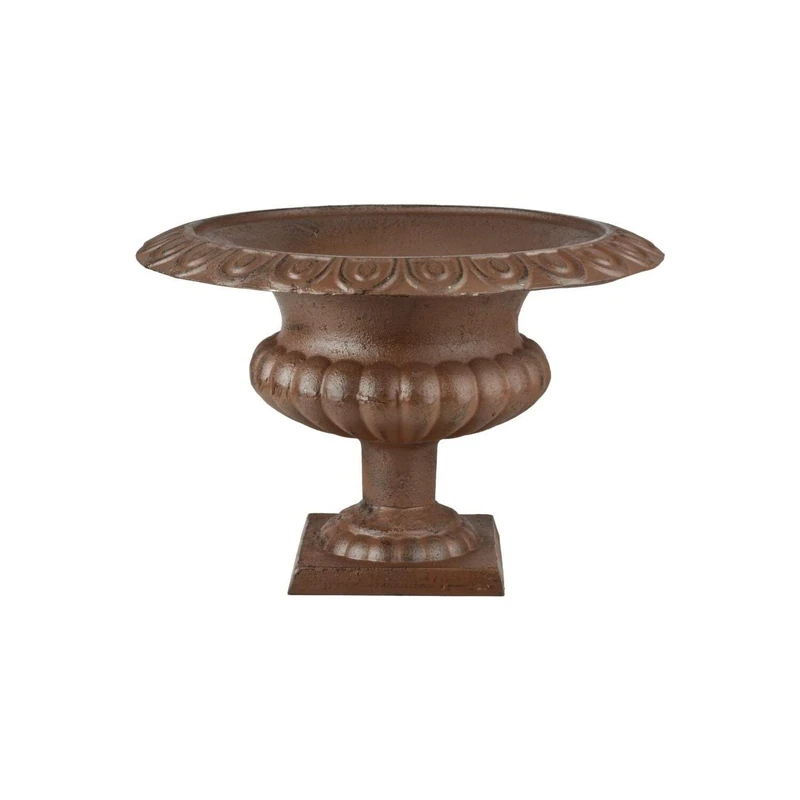 Esschert Design USA Cast Iron French Urn Planter, Brown
