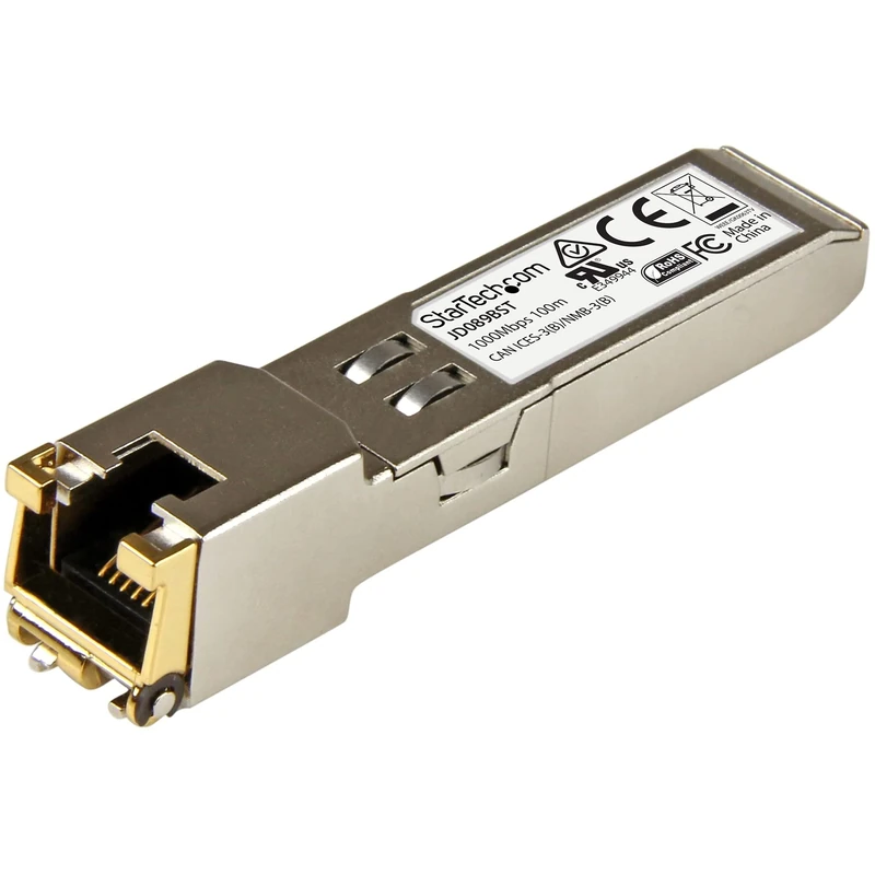 StarTech.com HPE JD089B Compatible SFP Module - 1000BASE-T - SFP to RJ45 Cat6/Cat5e - 1GE Gigabit Ethernet SFP - RJ-45 100m - HPE 5820AF, 12500, 5500 (JD089BST)