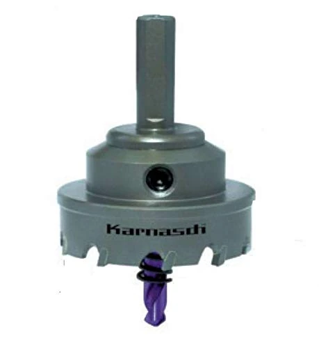 Karnasch KARNASCH Jigsaw with Hard Metal, 60.5mm Diámetro, 12mm Longitud de Corte, 10mm Diámetro del Vástago, 2.2mm Ancho de Corte, 12 Dientes, 1