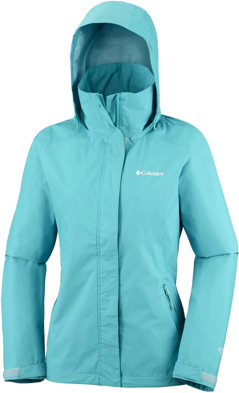 Columbia Women Trestle Trail Hooded Shell Tops - Miami, X-Large
