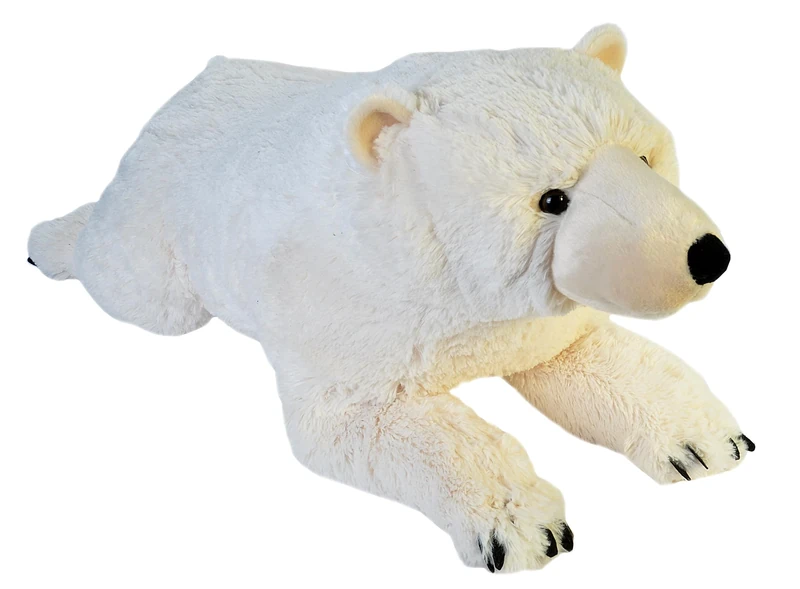 Wild Republic Jumbo Polar Bear Giant Plush Soft Toy, Gifts for Kids, 76 cm
