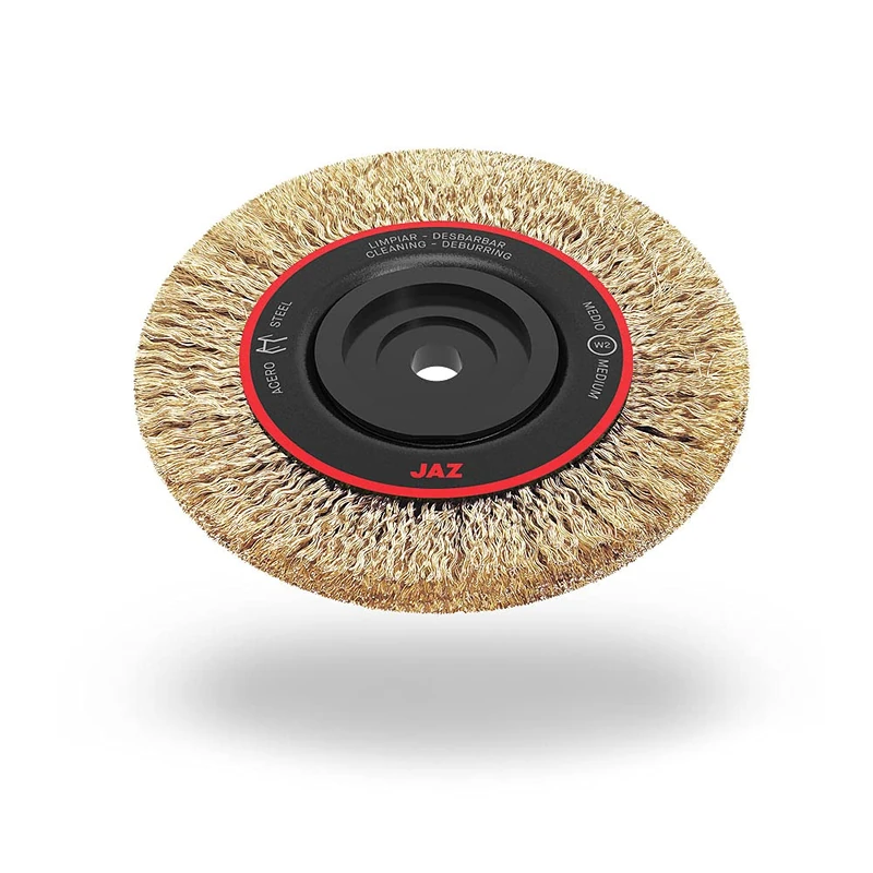 Jaz ct Circular Wavy Brush 9/250x0.30 Brass Multi-Axis - Image 1