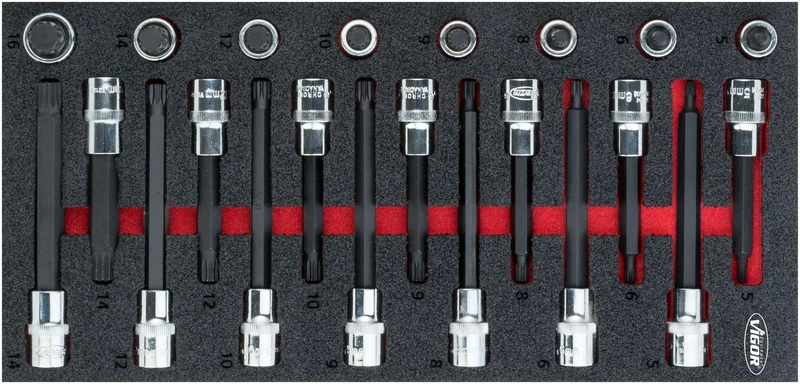 Vigor Vigor_V5091 Screwdriver Socket Assortment