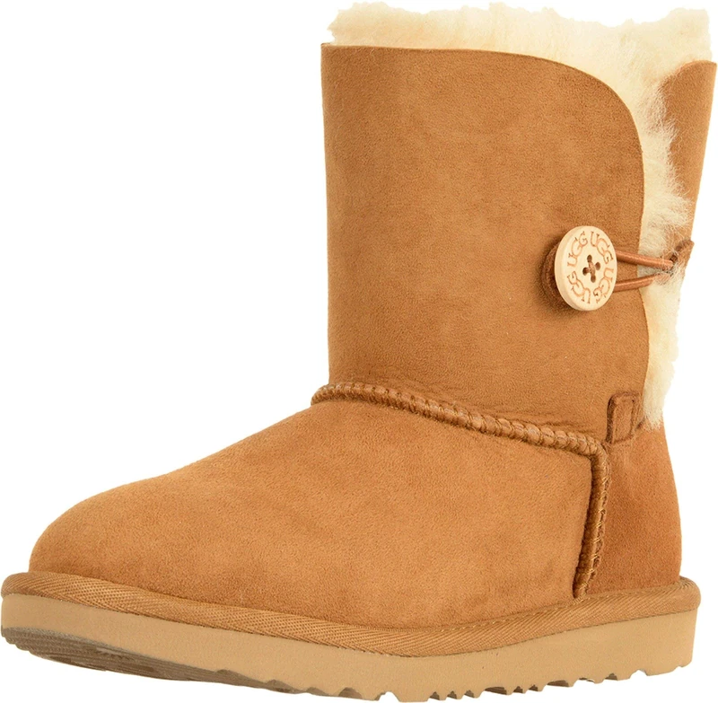 UGG Unisex Kid's Bailey Button Ii Classic Boot, CHESTNUT, 5 UK (22 EU)