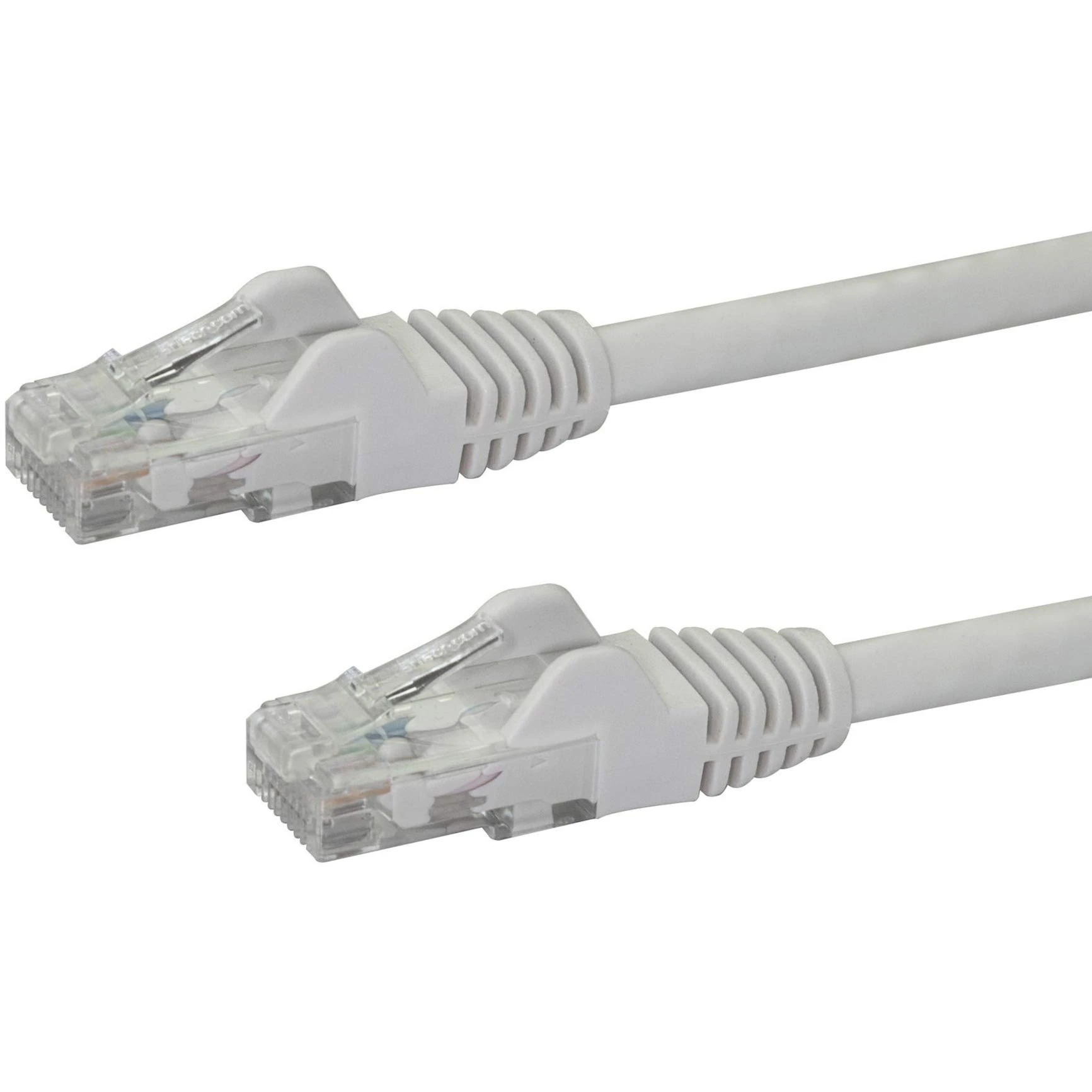 StarTech.com 50cm CAT6 Ethernet Cable - White CAT 6 Gigabit Ethernet Wire -650MHz 100W PoE RJ45 UTP Network/Patch Cord Snagless w/Strain Relief Fluke Tested/Wiring is UL Certified/TIA (N6PATC50CMWH)