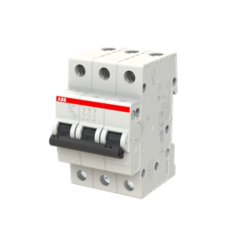 ABB SH203-C6 Miniature Circuit Breaker, 3 Pole, 6 Amp (ABB2CDS213001R0064)