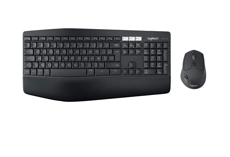 Logitech MK850 Performance Wireless Keyboard and Mouse Combo, AZERTY Belgian Layout - Black
