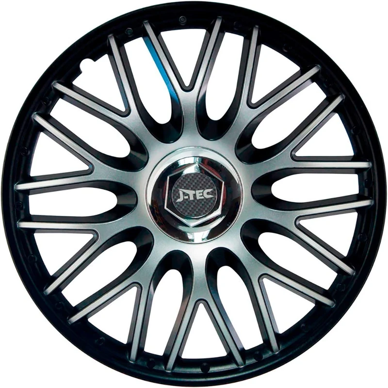J-Tec Set wheel covers Orden 14-inch black + chrome ring