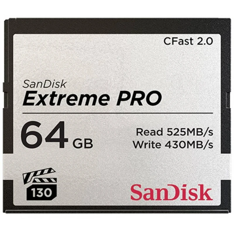 SanDisk Extreme PRO CFast 2.0 Memory Card, 64 GB