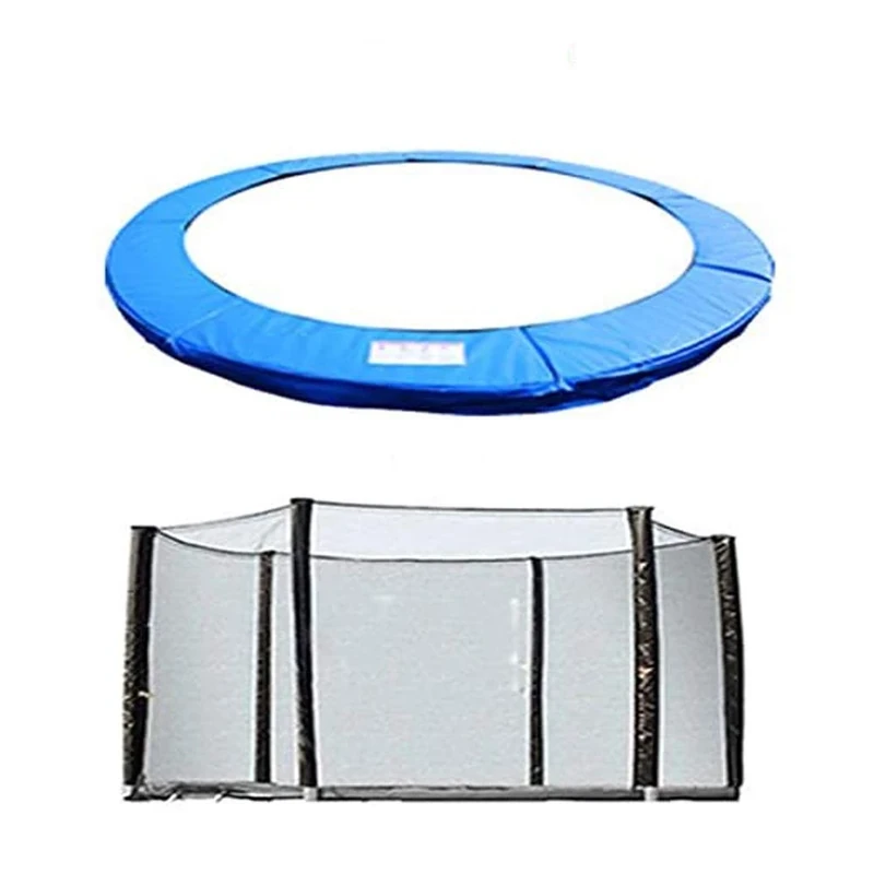 Green Bay Trampoline Replacement Safety Spring Cover Padding Pad + Safety Net Enclosure Surround 8FT Blue